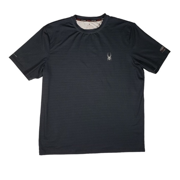 Spyder Swim Rash Guard UPF 30+ Size Large Short Sleeve Spyder Rash Guard size L! - Picture 2 of 15